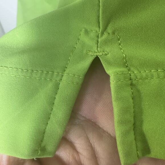 Nike Golf Dri-FIT Polo Shirt XL Green Stretch Argyle Texture Short Sleeve - Picture 7 of 10